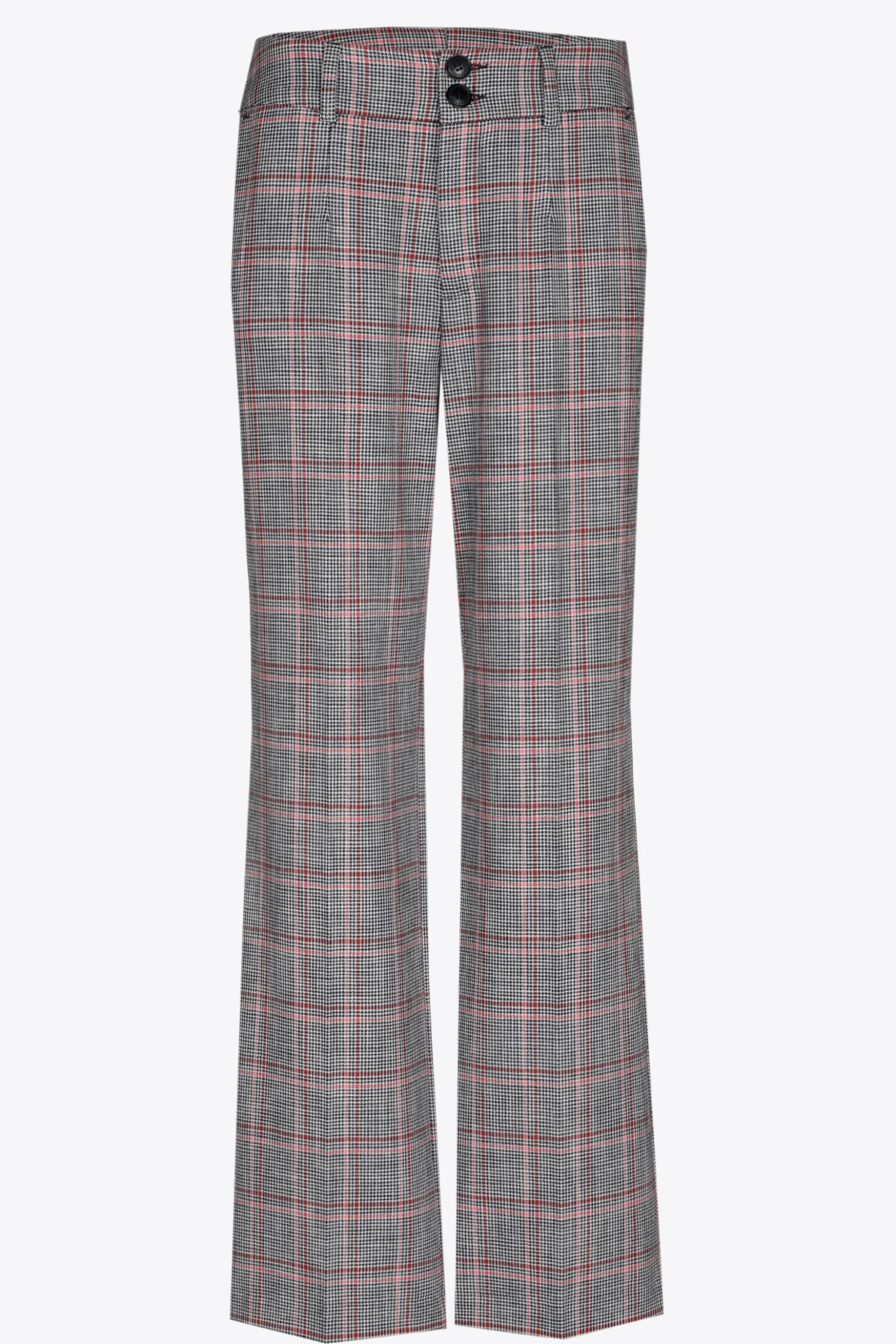 Geruite broek met rechte pijpen