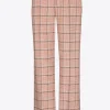 Geruite broek met rechte pijpen