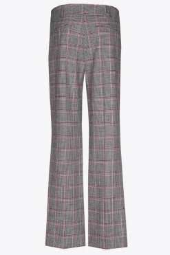 Geruite broek met rechte pijpen