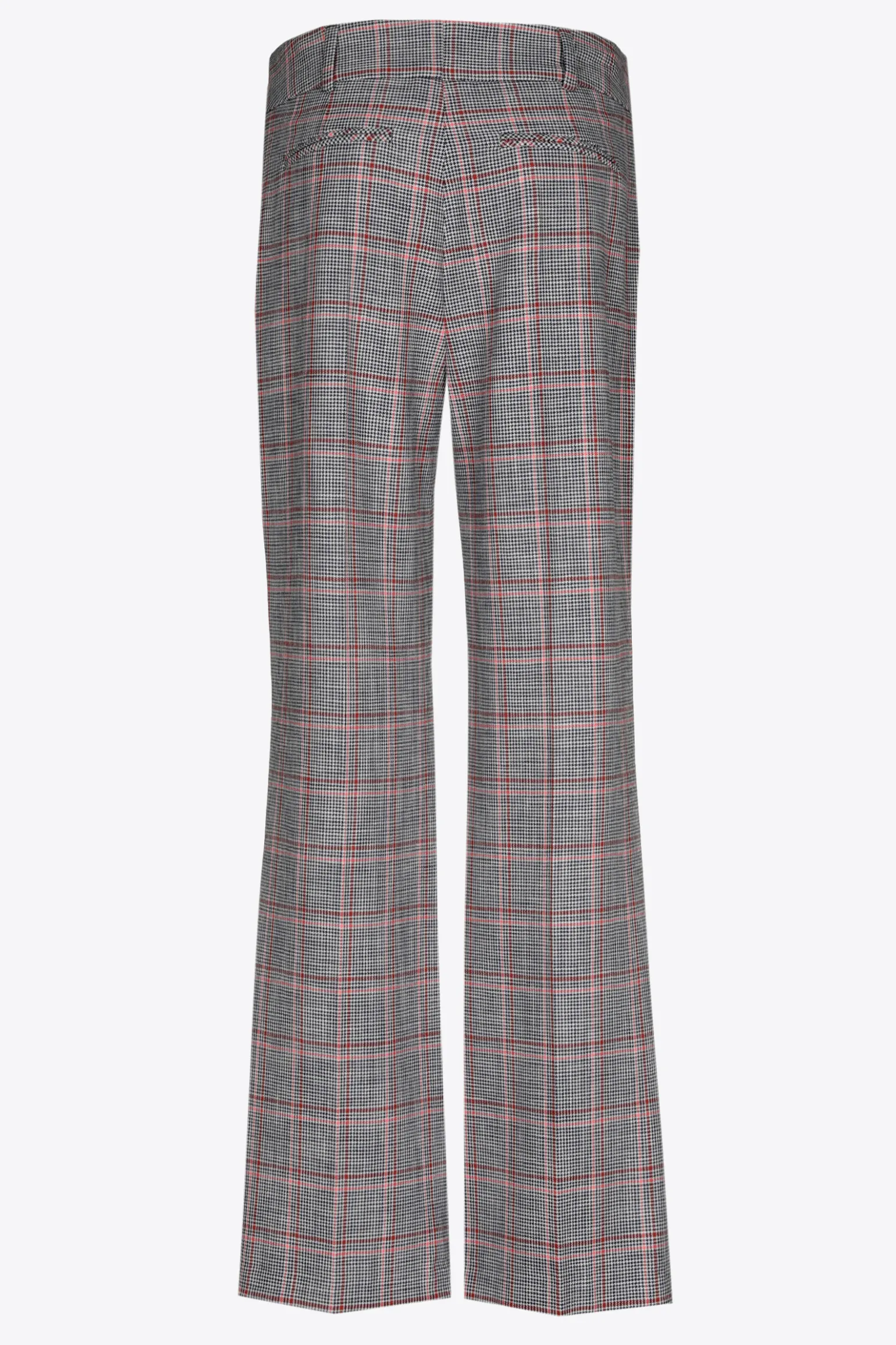 Geruite broek met rechte pijpen