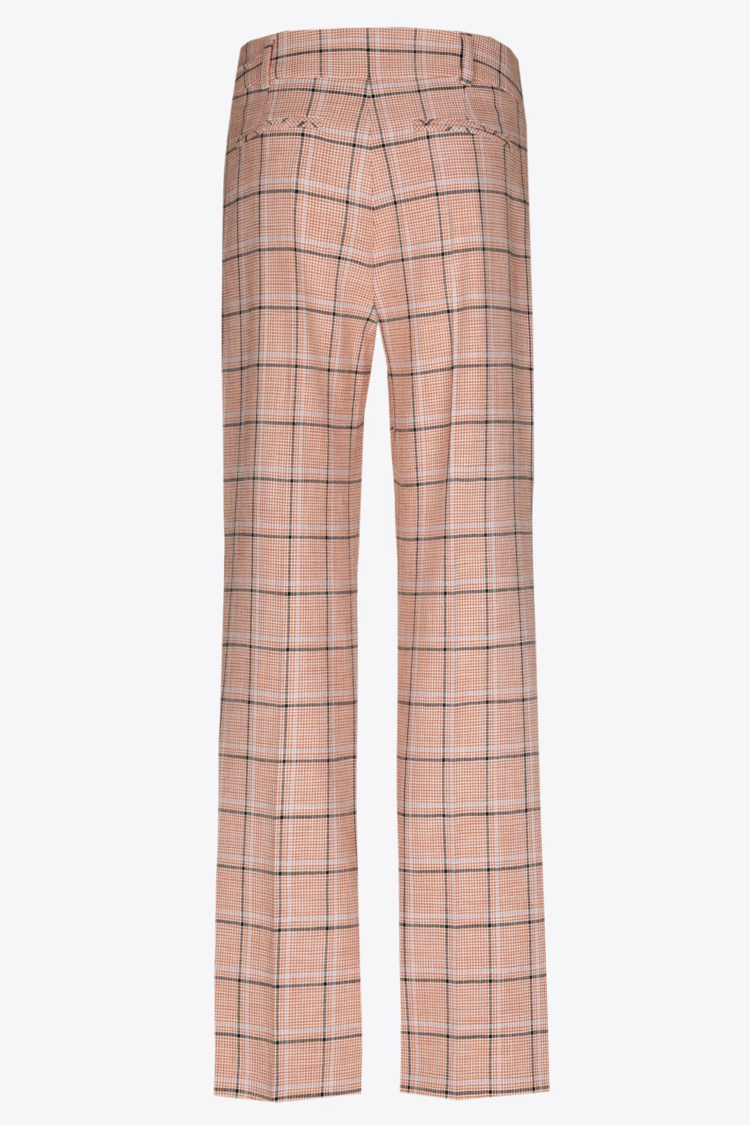 Geruite broek met rechte pijpen