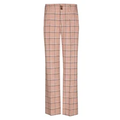 Geruite broek met rechte pijpen
