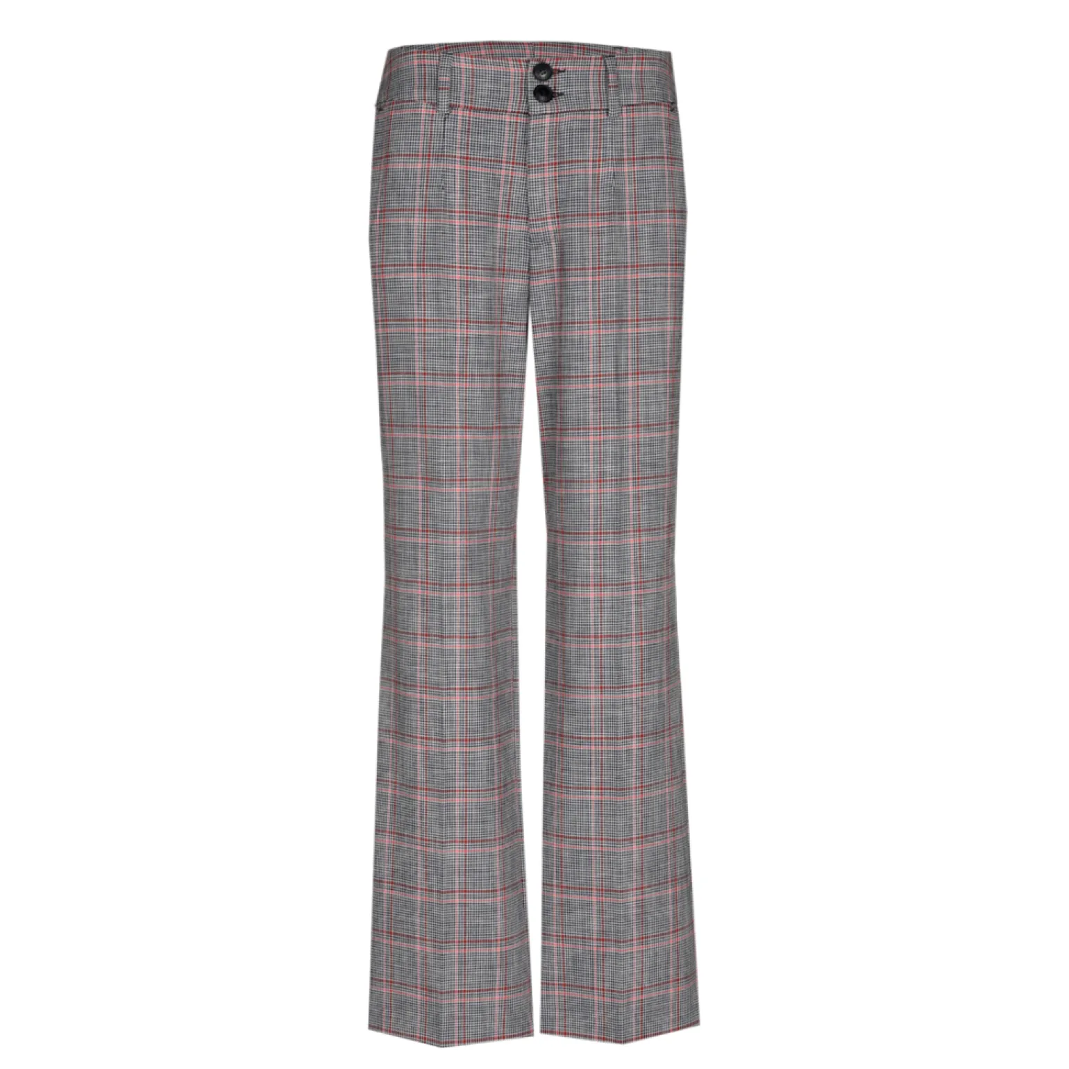 Geruite broek met rechte pijpen