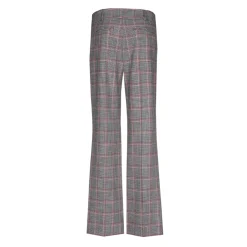 Geruite broek met rechte pijpen