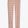 Geruite broek met smalle pijpen