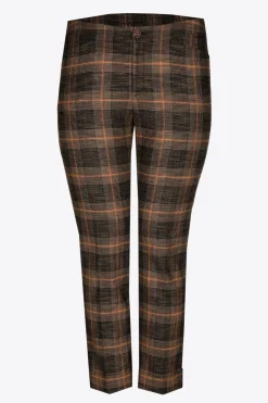 Geruite broek met smalle pijpen