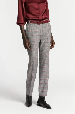 Geruite broek met smalle pijpen