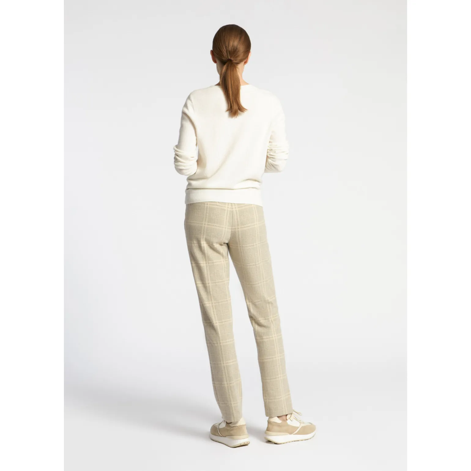 Geruite broek met smalle pijpen