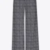 Geruite broek met wijde pijpen