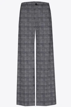 Geruite broek met wijde pijpen