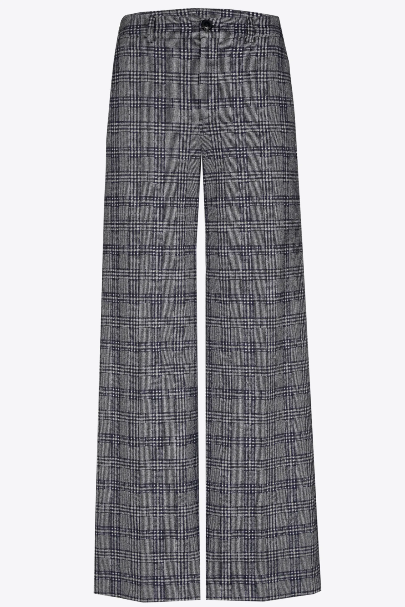 Geruite broek met wijde pijpen