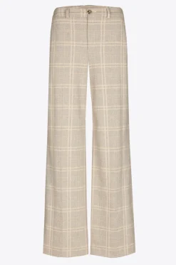 Geruite broek met wijde pijpen