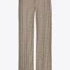 Geruite broek met wijde pijpen
