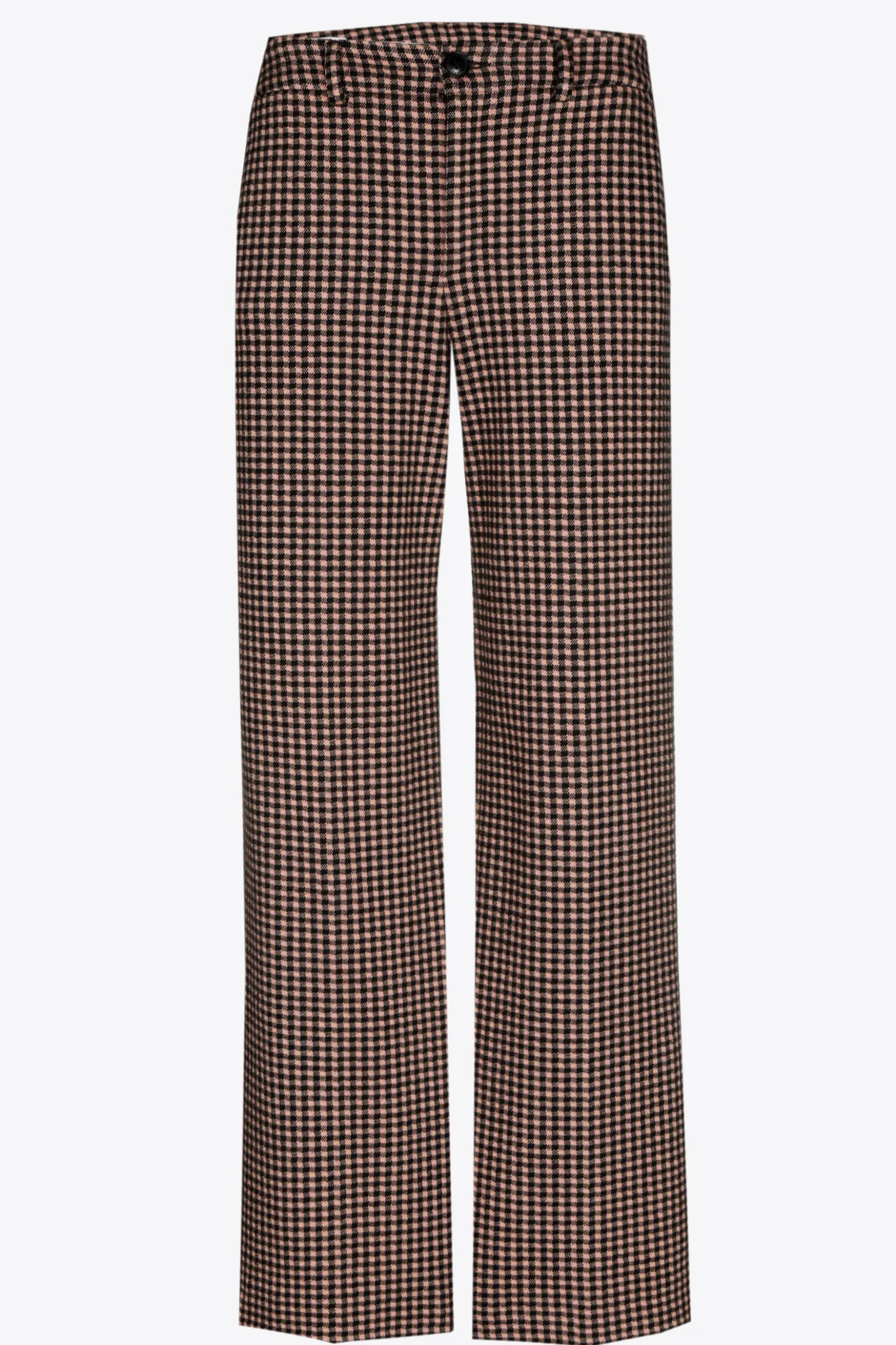 Geruite broek met wijde pijpen