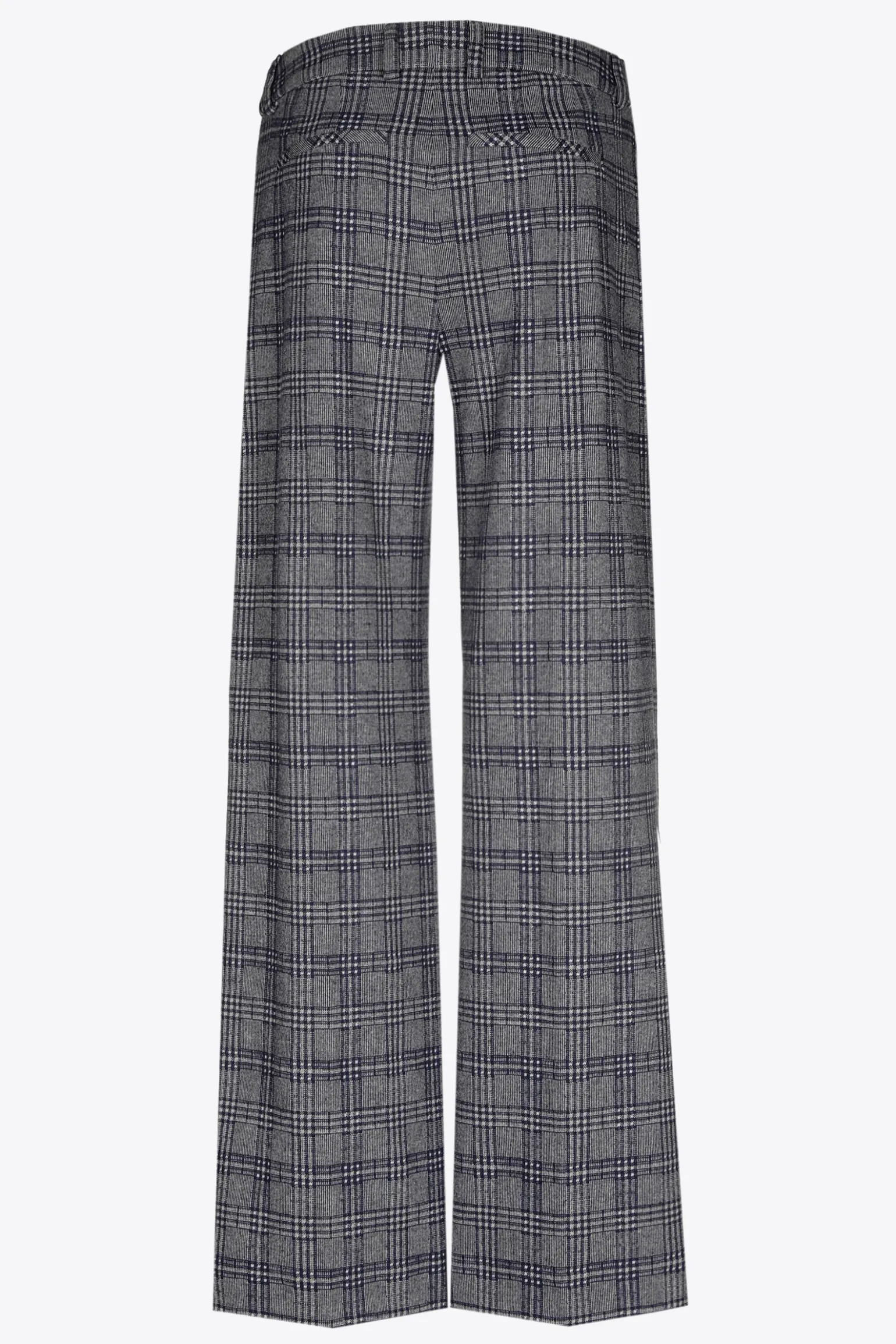 Geruite broek met wijde pijpen