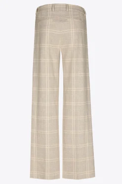 Geruite broek met wijde pijpen