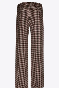 Geruite broek met wijde pijpen