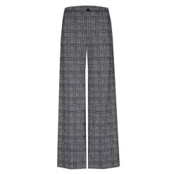 Geruite broek met wijde pijpen