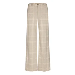 Geruite broek met wijde pijpen