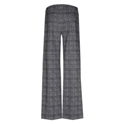 Geruite broek met wijde pijpen