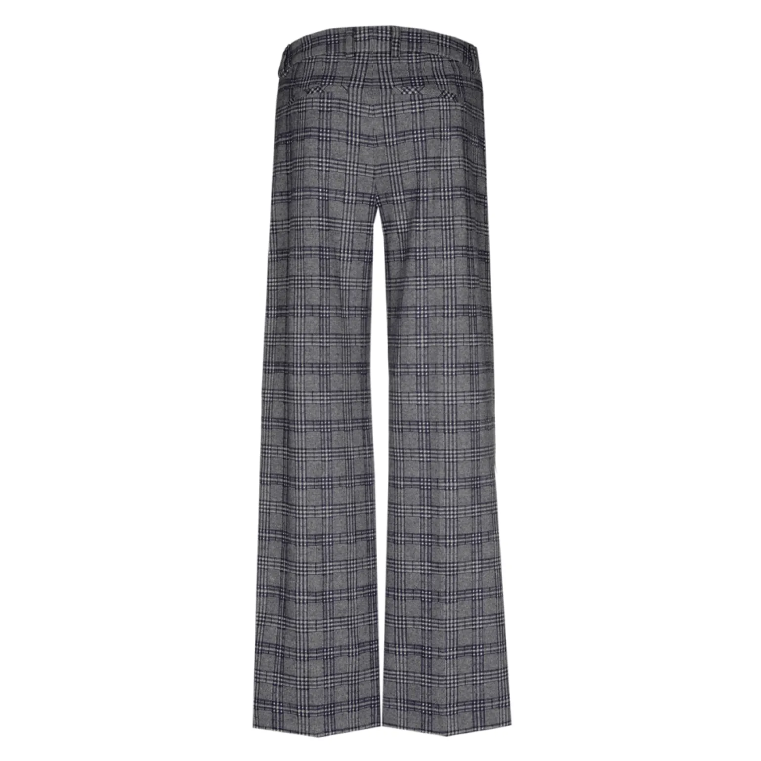 Geruite broek met wijde pijpen