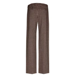 Geruite broek met wijde pijpen