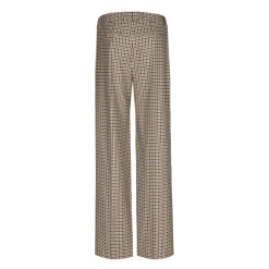 Geruite broek met wijde pijpen