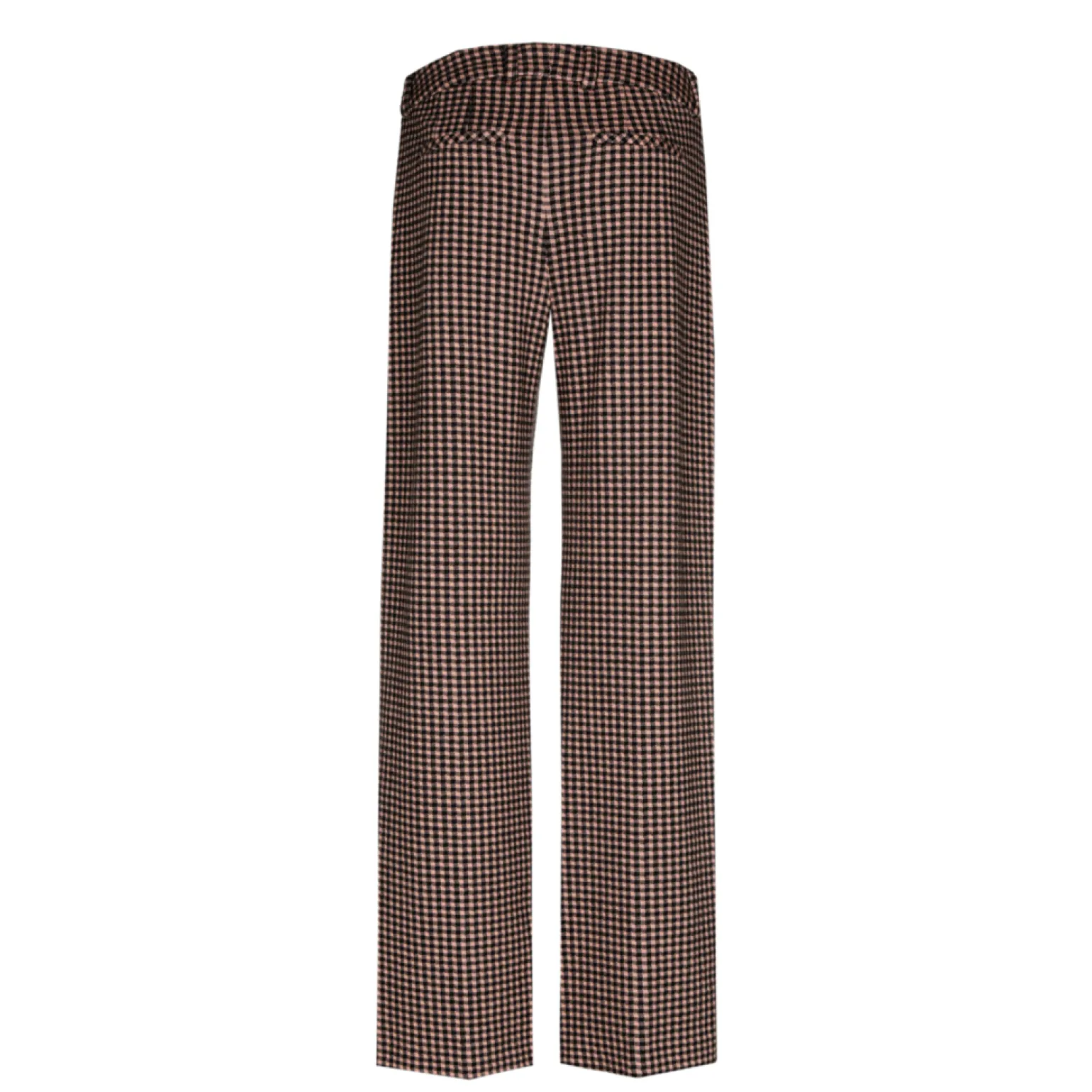 Geruite broek met wijde pijpen