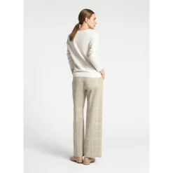 Geruite broek met wijde pijpen