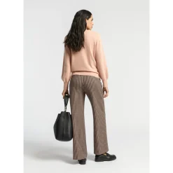 Geruite broek met wijde pijpen