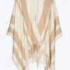 Gestreepte poncho