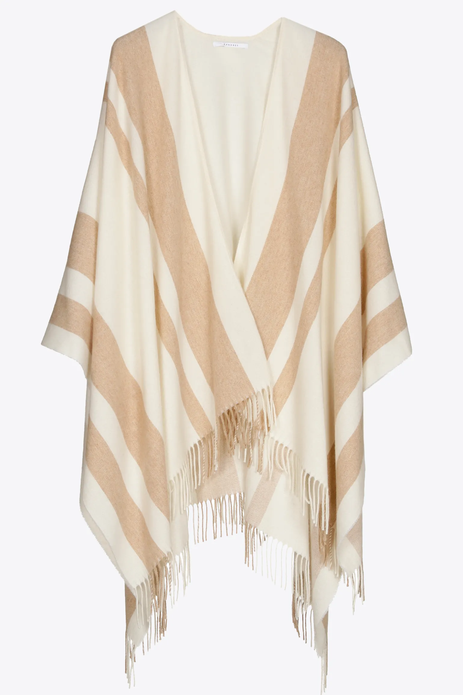 Gestreepte poncho
