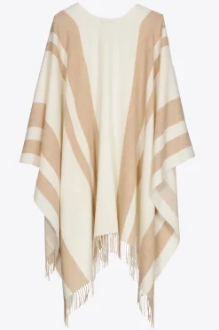 Gestreepte poncho