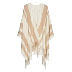 Gestreepte poncho