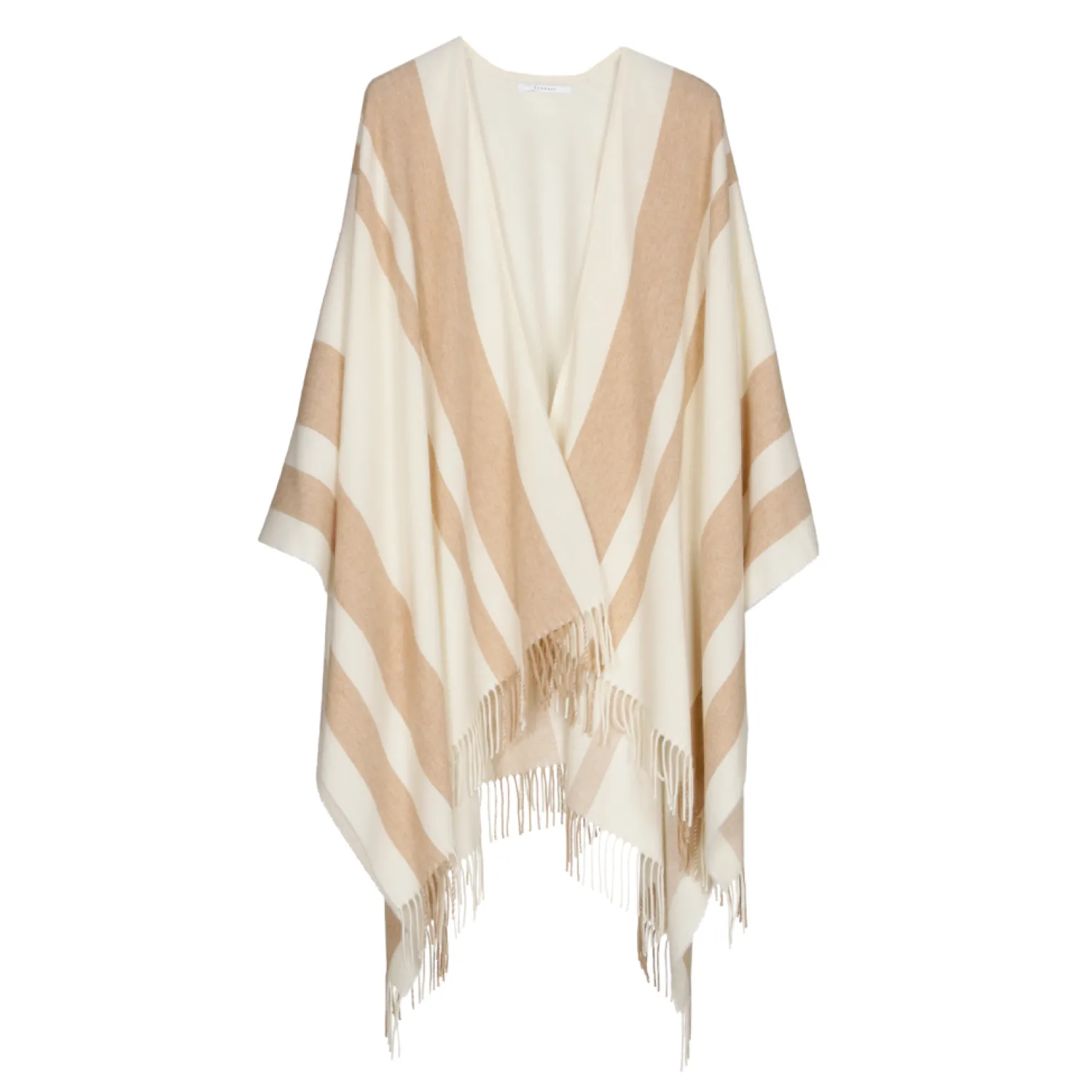 Gestreepte poncho