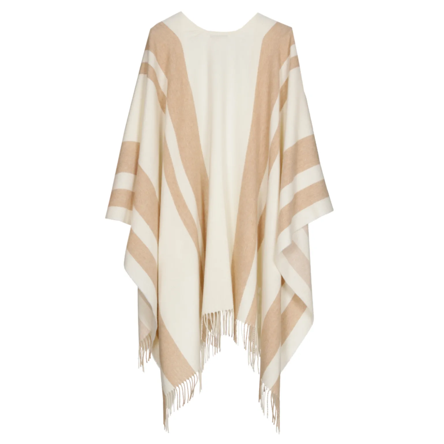 Gestreepte poncho