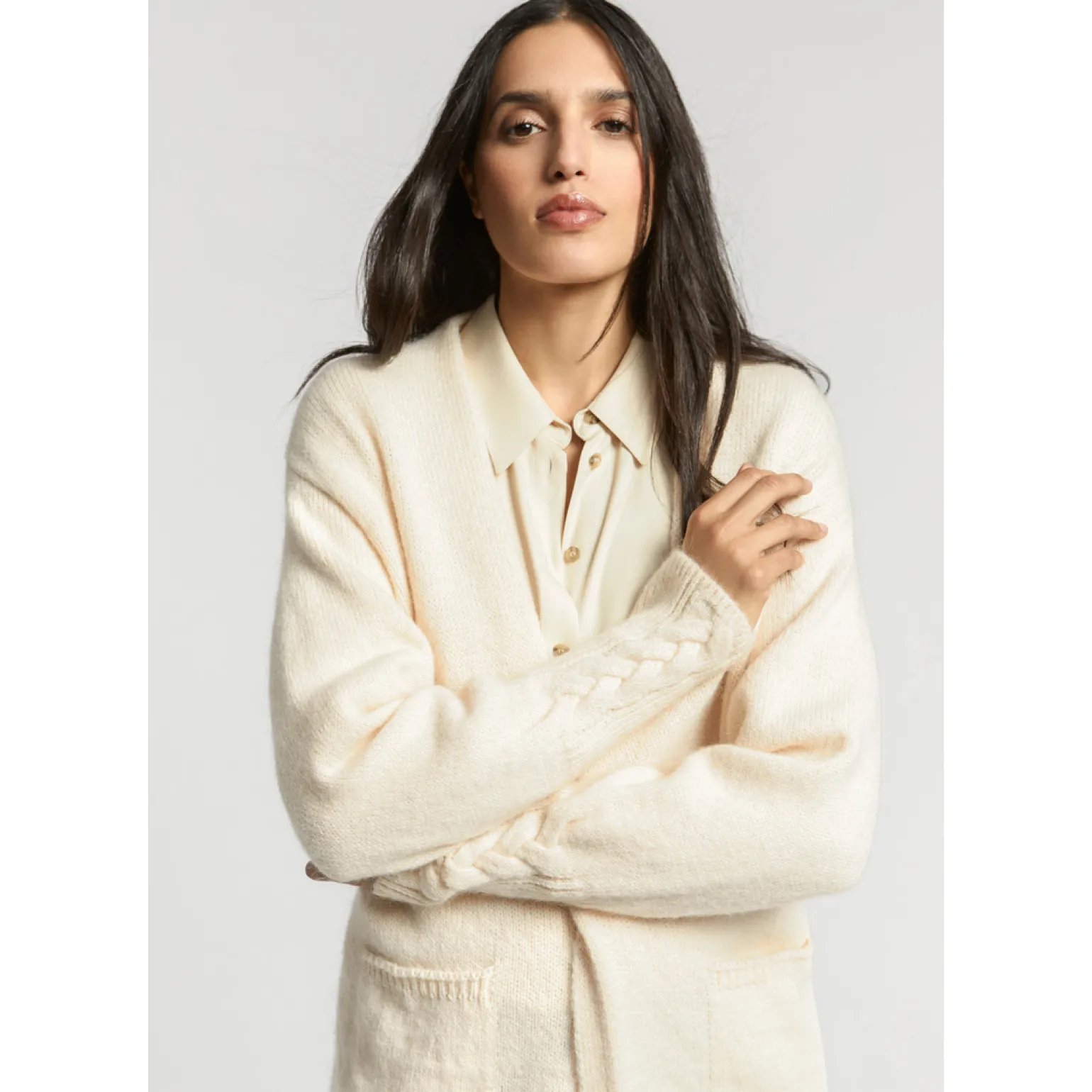 Gilet met mohair