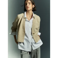 Gilet van wolmix