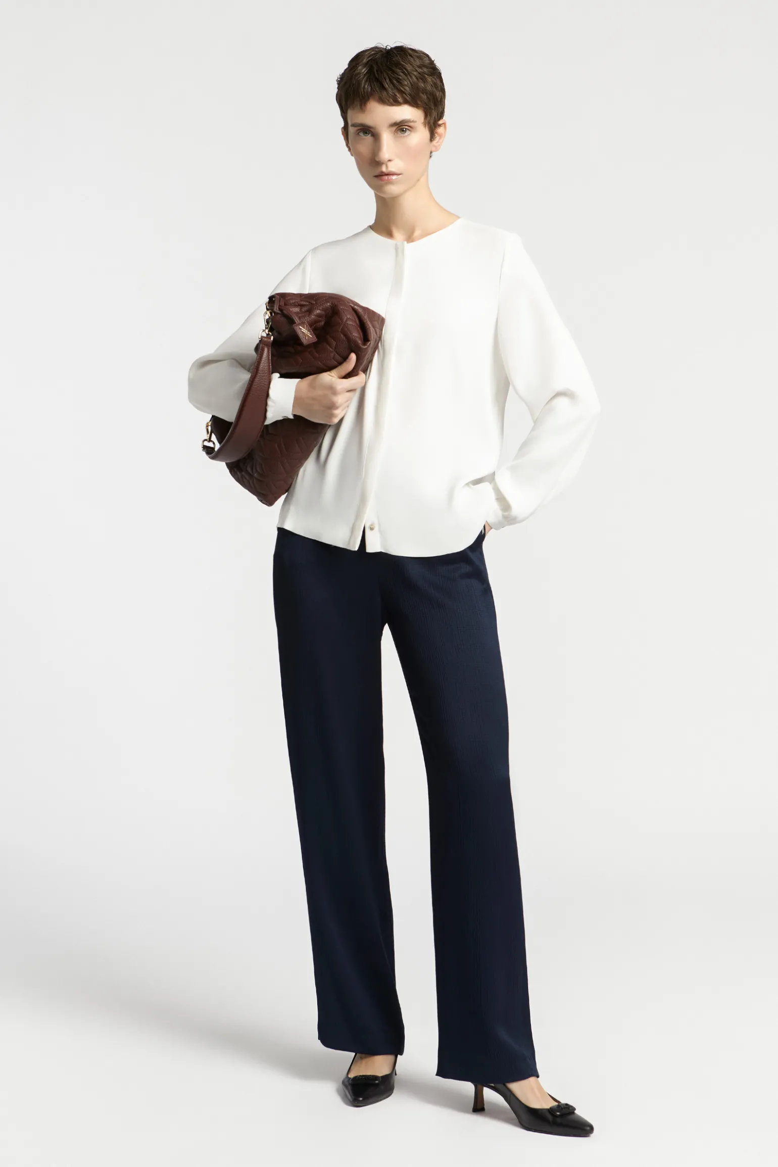 Glanzende blouse