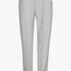 Grijze chino broek met omslag