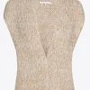 Grofgebreid mouwloos vest