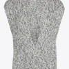 Grofgebreid mouwloos vest