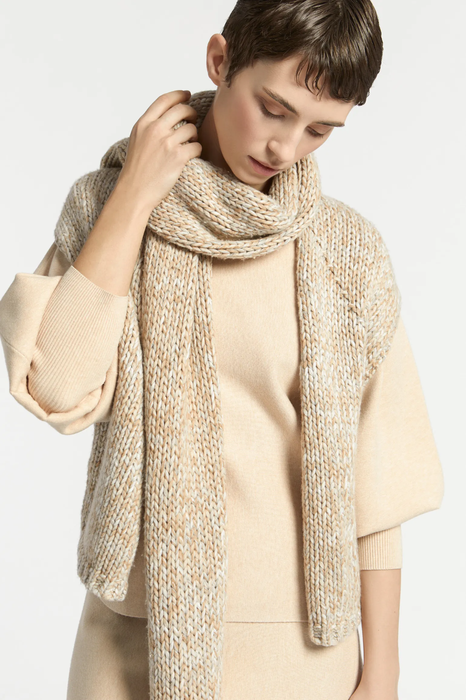 Grofgebreid mouwloos vest