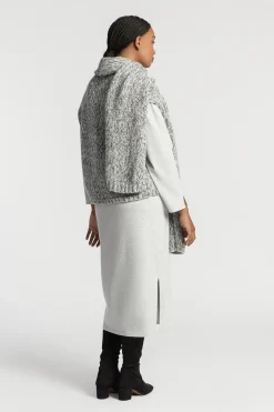 Grofgebreid mouwloos vest