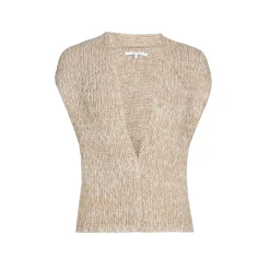 Grofgebreid mouwloos vest