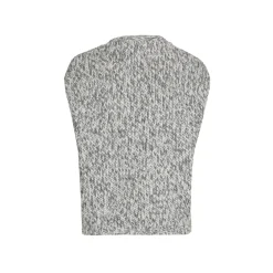 Grofgebreid mouwloos vest