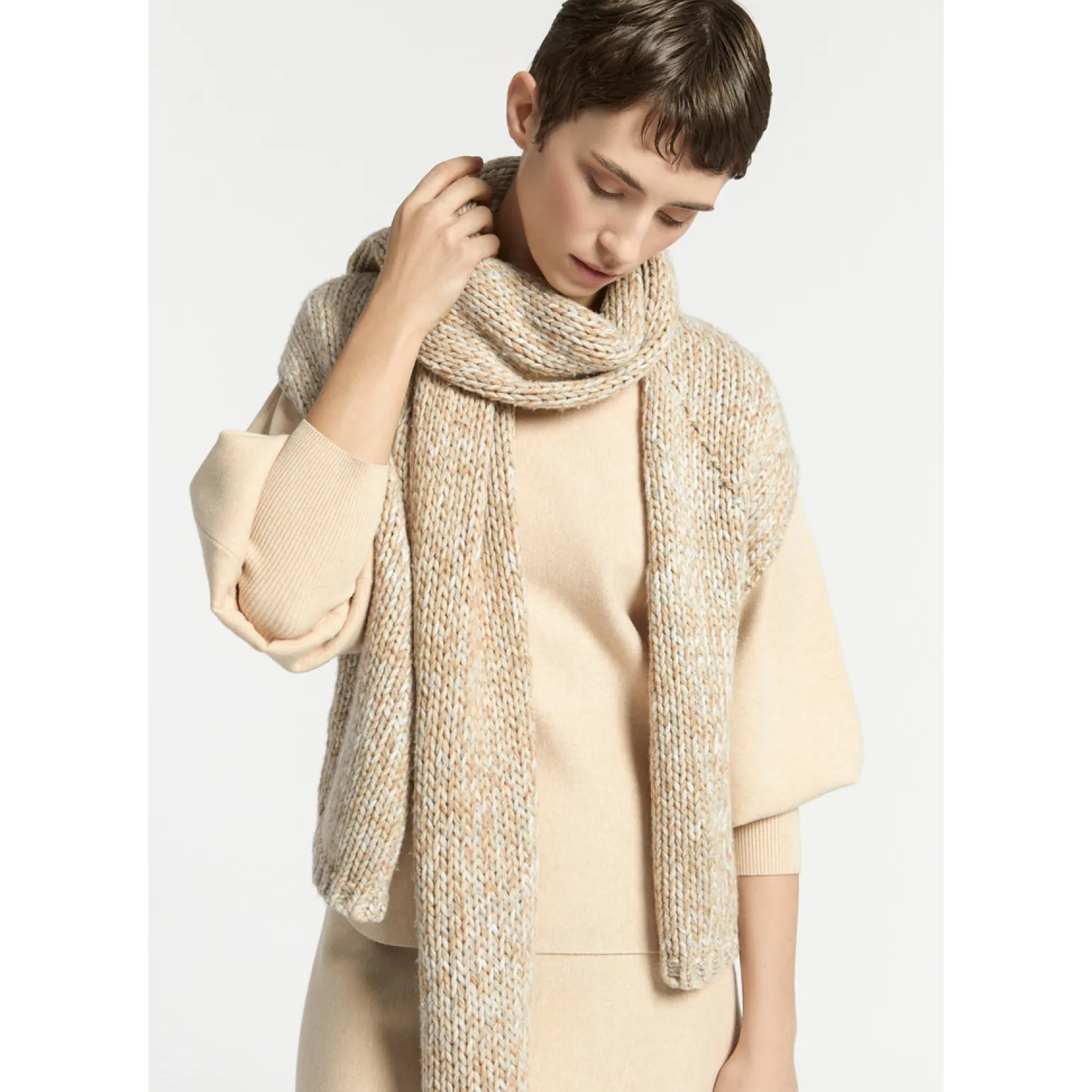 Grofgebreid mouwloos vest