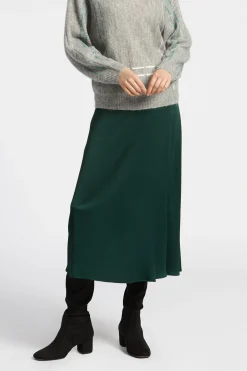 Halflange rok met elastiek