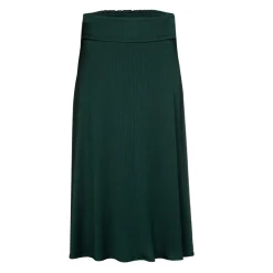 Halflange rok met elastiek