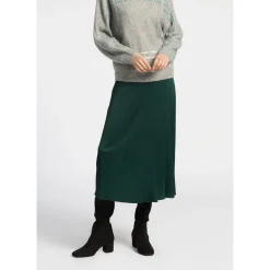 Halflange rok met elastiek